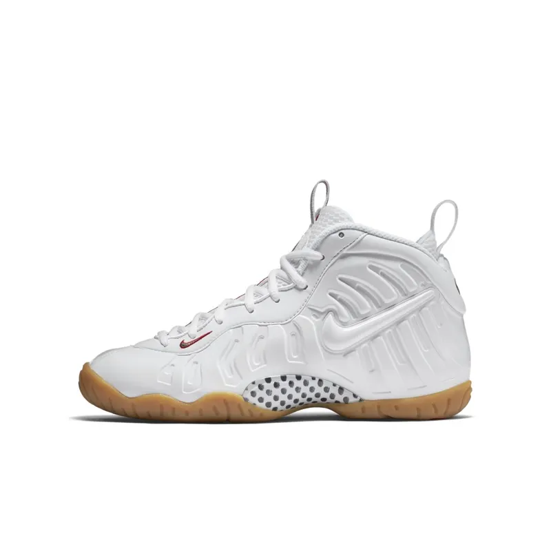 Nike Air Foamposite Pro White Gucci (GS) White/White-Gym Red-Gorge Green (644792-100)