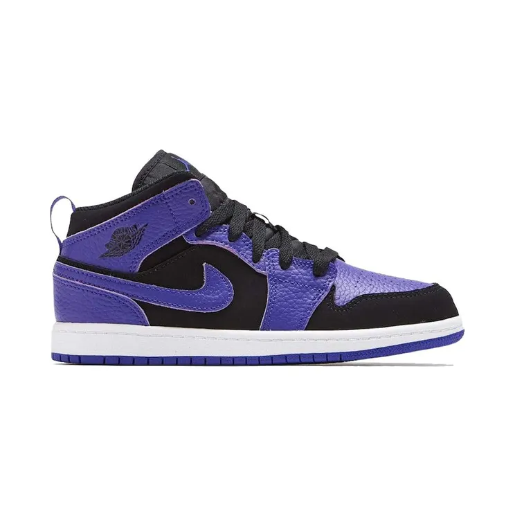 Jordan 1 Mid Black Dark Concord (640734-051)