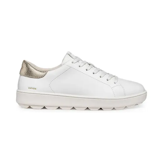 Geox Spherica Ecub-1 B met metallic-effect “White” (D65PJC085CFC1327)