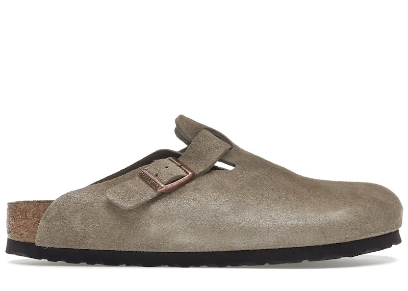 Birkenstock Boston Soft Footbed Suede Taupe (0560771)