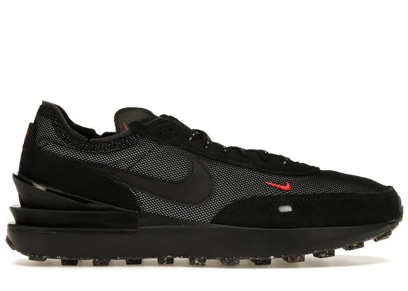 Nike Waffle One Black Grey Reflective (DO6387-001)