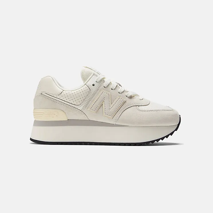 New Balance Gray 574+ Sneakers (WL574ZAA)
