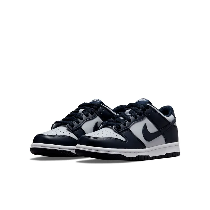 Nike Dunk Low Georgetown (GS) – “Wolf Grey / Dark Obsidian / Total Orange” (CW1590-004)