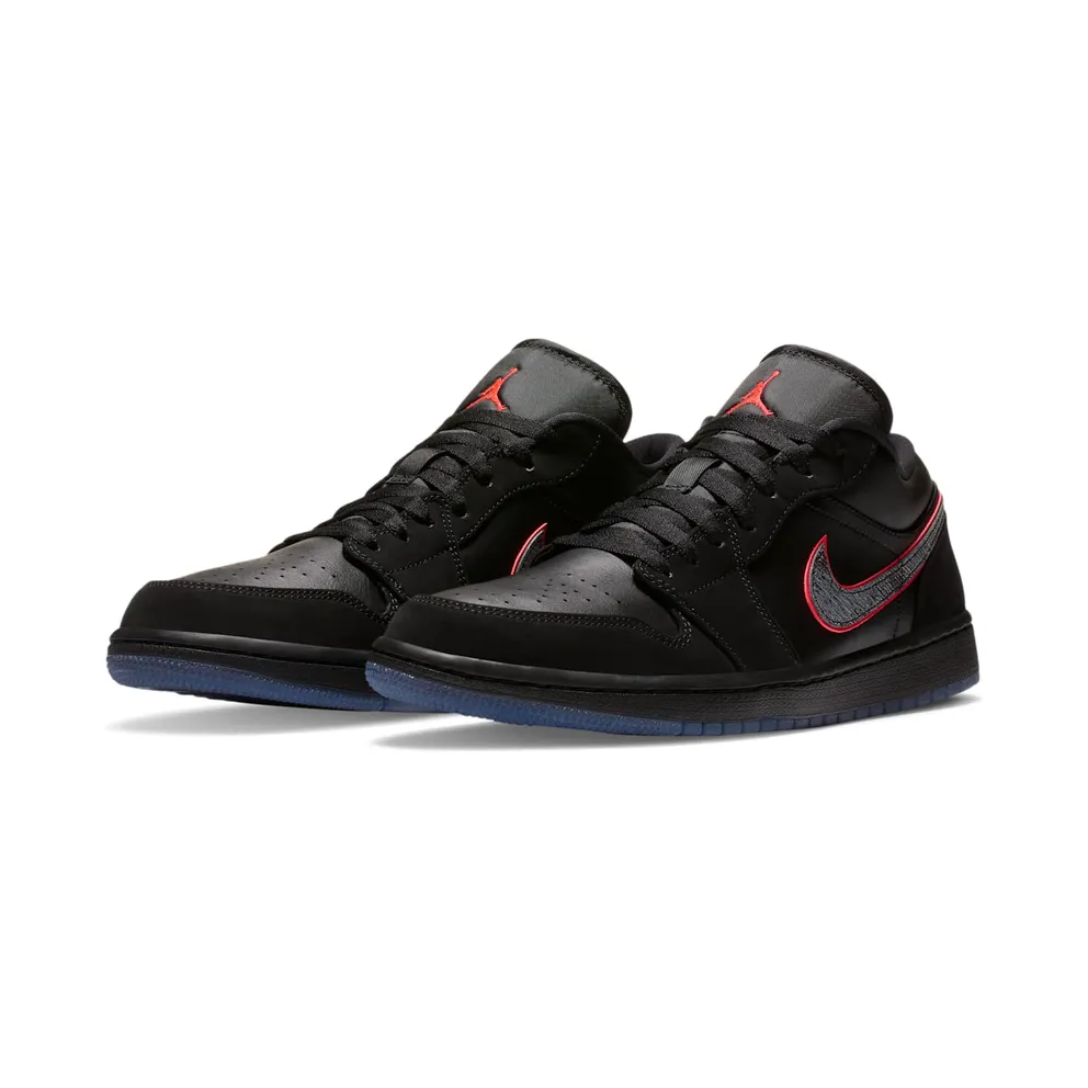 Jordan 1 Low Black Red Orbit Black/Black-Red Orbit (CK3022-006)
