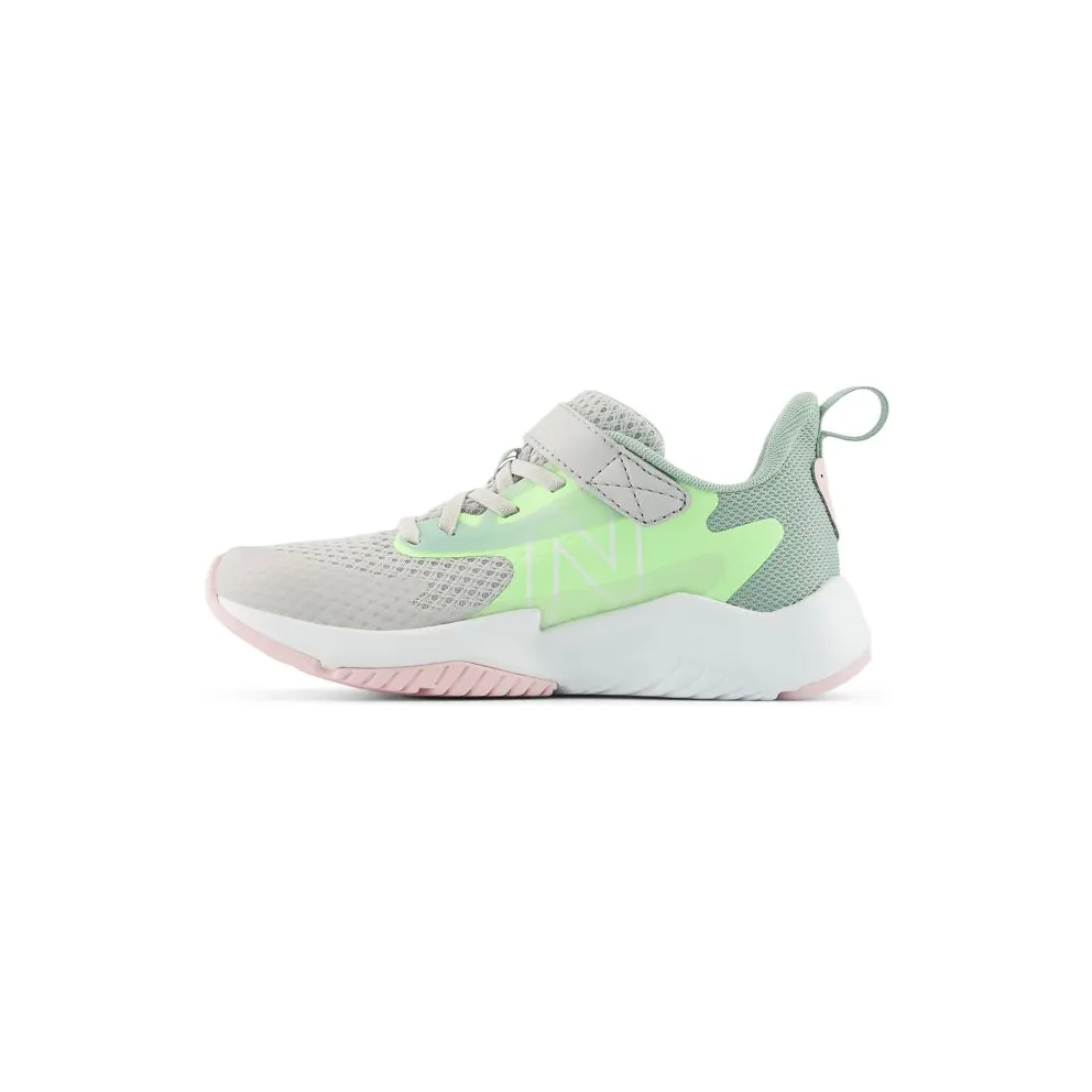 New Balance Rave Run v2 Bungee Lace Grey Matter Mint Flash Mosaic Green (YTRAVE2)