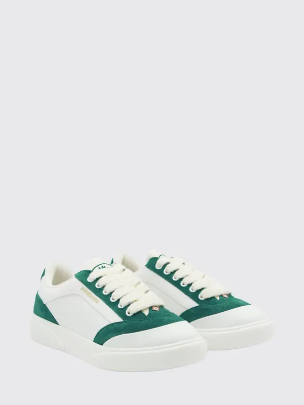 Casablanca Bicolor Leather and Fabric with Round Toe White (APF26SNK02502M)