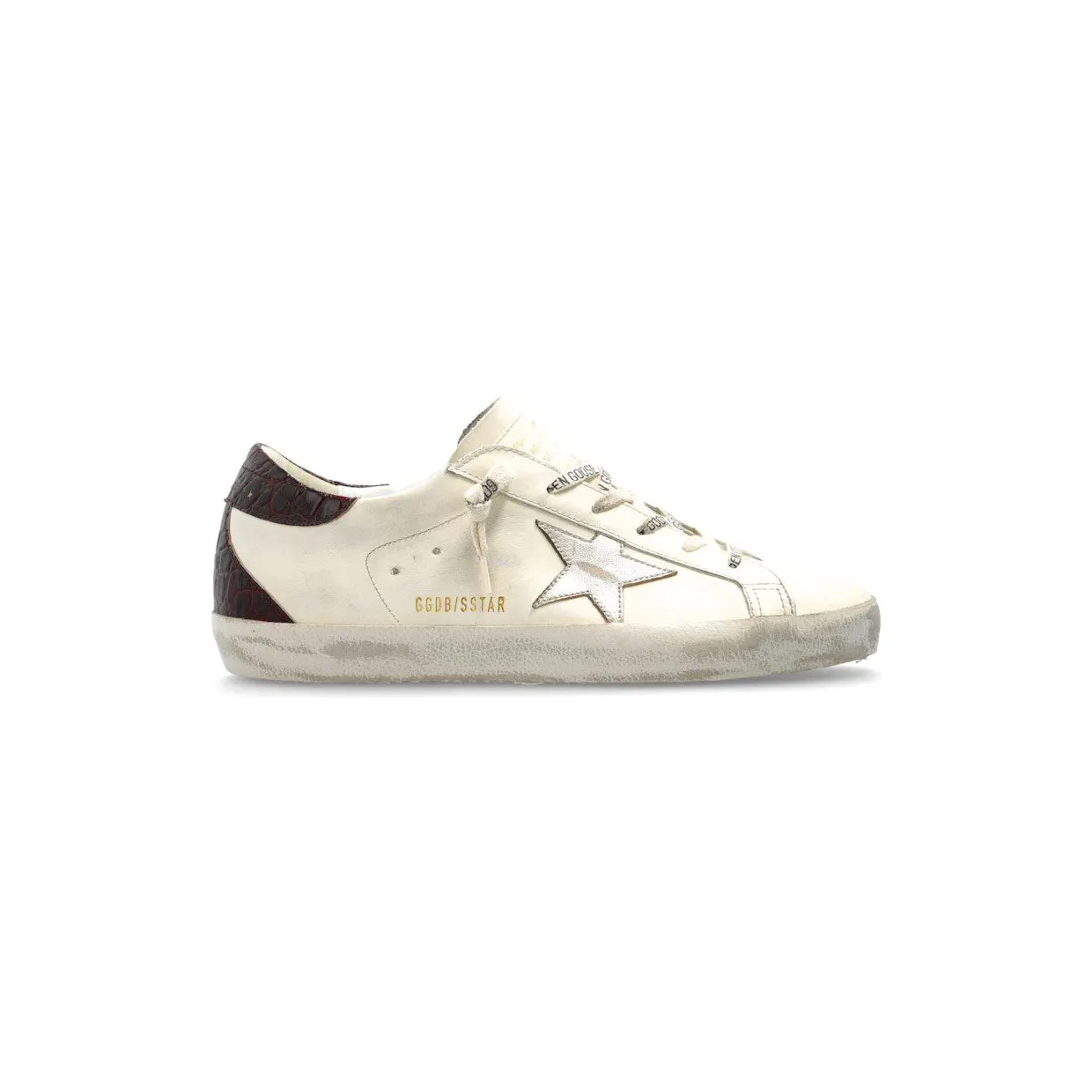 Golden Goose Super-Star White Platinum Burgundy (GWF00102.F007505.82996)