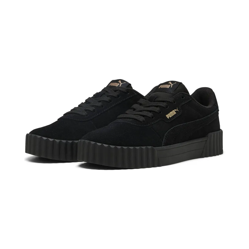 Puma Carina 3.0 Suede “Puma Black / Puma Gold” (400721_01)