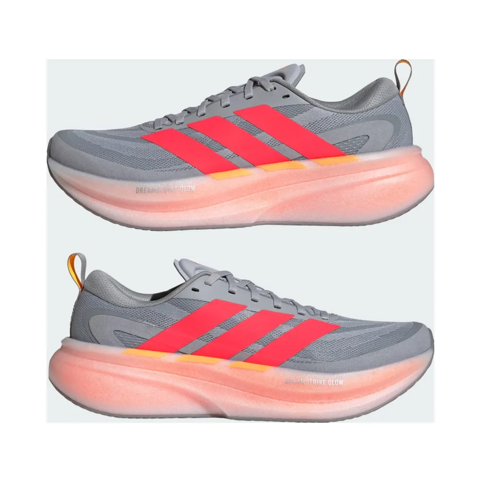 Adidas SUPERNOVA GLIDE Running Shoes Halo Silver / Lucid Red / Grey (KI8024)