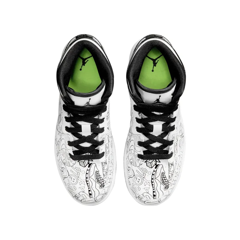 Air Jordan 1 Mid DIY (GS) (DC4099-100)