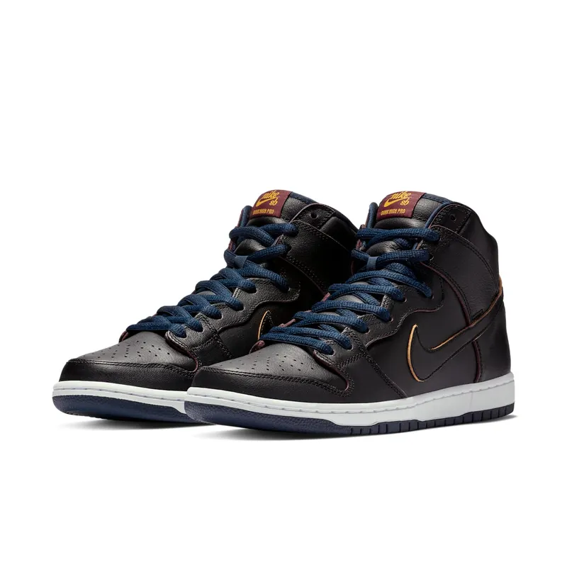 Nike SB Dunk High NBA Cavs Black/Black-College Navy-Team Red (BQ6392-001)