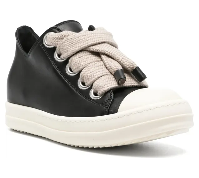 Rick Owens Oversized-lace Leather “Black” (RP02F5883 LCOW2 911) (4)