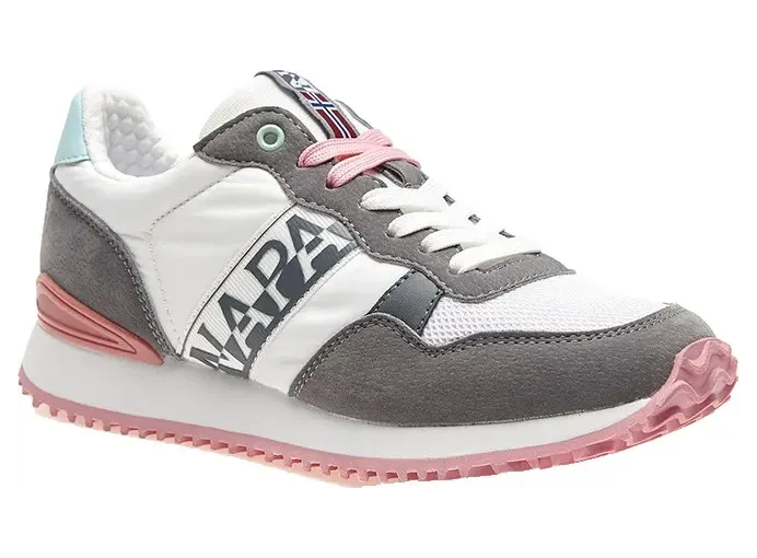 Napapijri – Witte Sneakers Astra Similpelle – Dames – Schoenen – Wit (NP0A4HKJNS5-Grey)