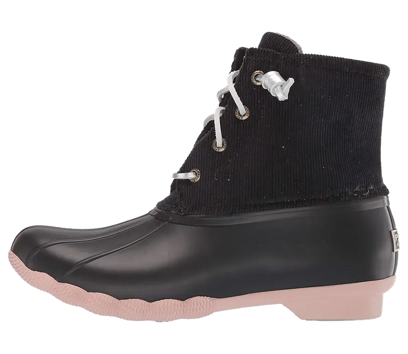 Sperry SALTATER CORDUROY “BLACK/ROSE” (STS85323)