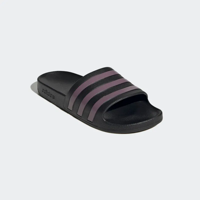 Adidas Adilette Aqua Slides Core Black / Matt Purple Met. / Core Black (GX4279)