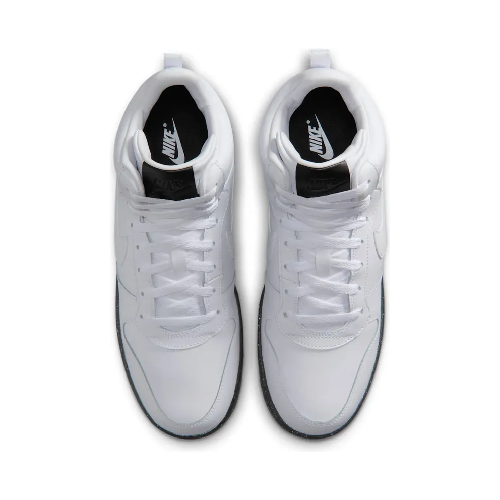 Nike Court Borough Mid White Black Speckled Sole (916759-100)