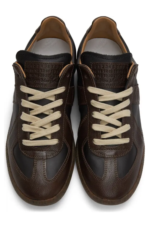 Maison Margiela White & Beige Replica Sneakers (S58WS0198 P4328) (5)