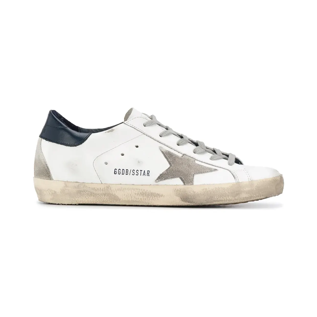 Golden Goose Superstar met gerafelde afwerking “White” (GWF00102F000311)