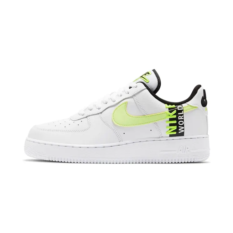 Nike Air Force 1 ’07 LV8 Worldwide Pack – “White / Black / Volt” (CK6924-101)