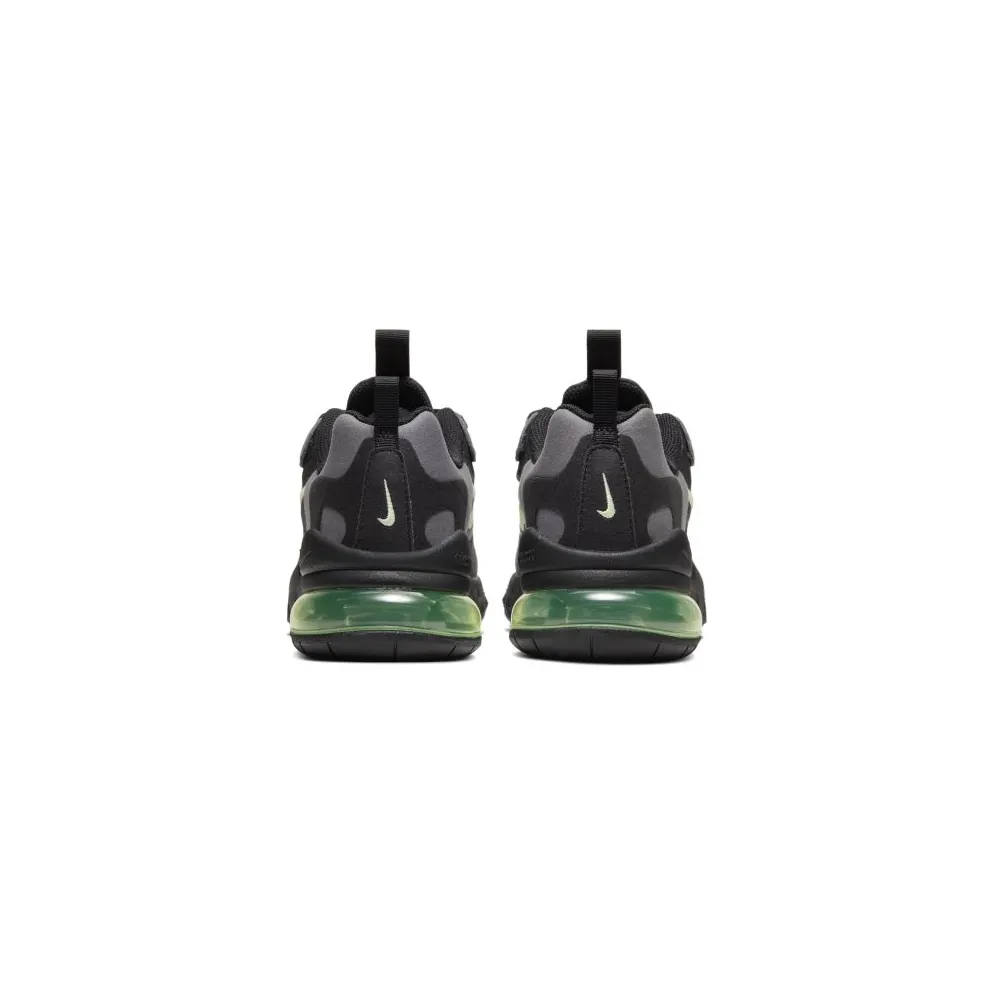 Nike Air Max 270 React Black Barely Volt (GS) Black/Black/Dark Grey (BQ0103-008)