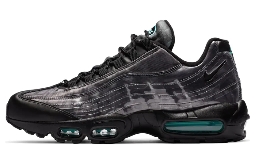 Nike Air Max 95 ‘Black Aurora Green’ Black/Black/Aurora Green/Smoke Grey (DA7735-001)
