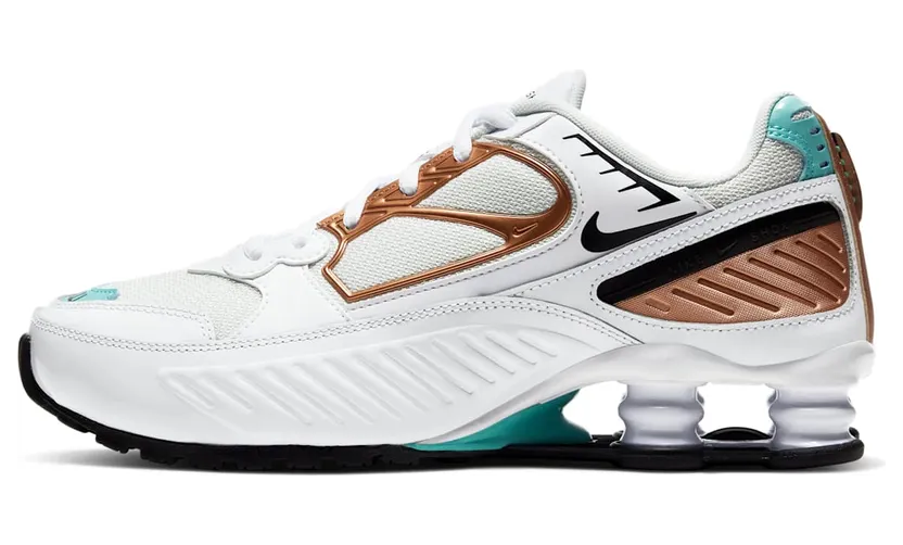 Nike Shox Enigma White Aura Green Rose Gold (W)
