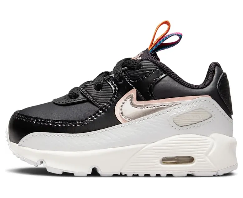 Nike Air Max 90 Leather SE TD “Off Noir Metallic Pewter” (DJ0416-001)