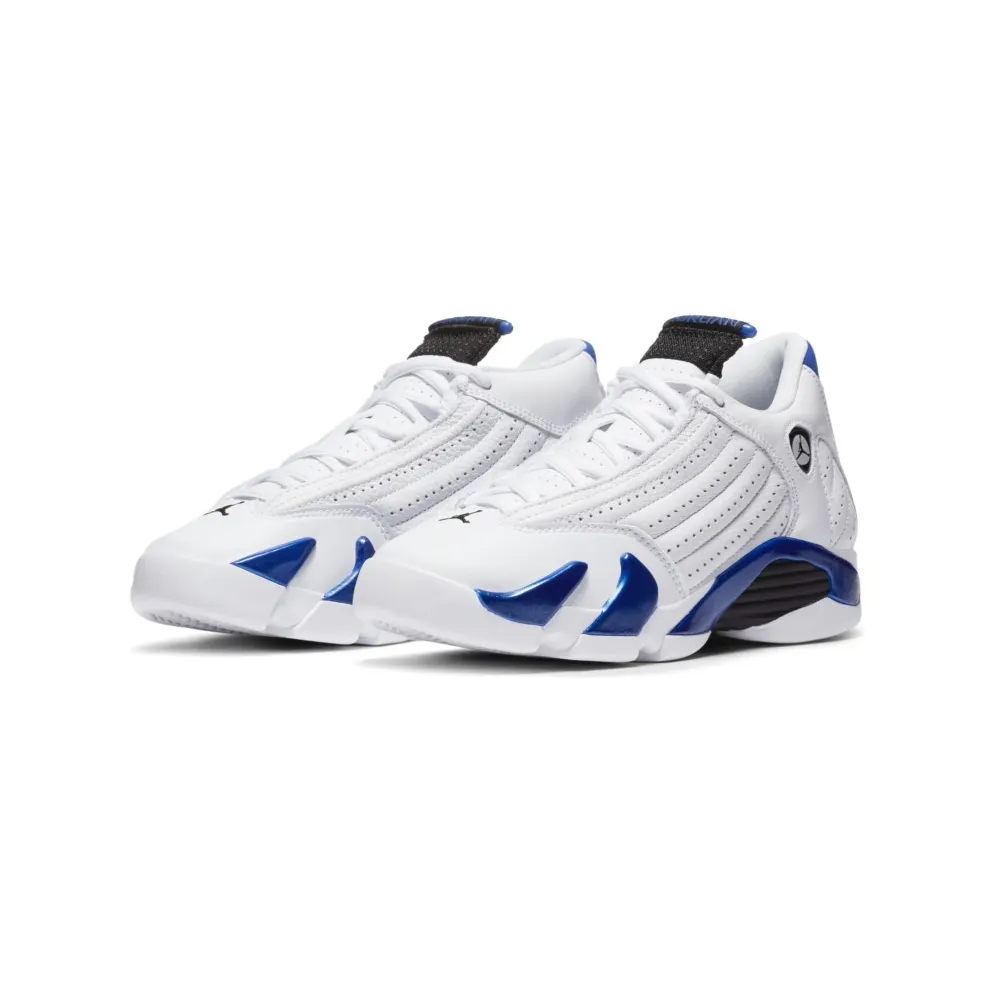 Jordan 14 Retro White Hyper Royal (GS) White/Black-Hyper Royal (487524-104)