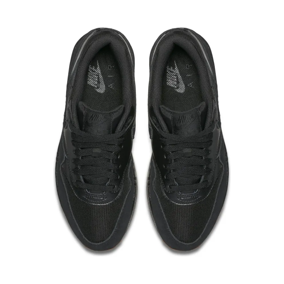 Nike Air Max1 Essential Black Black-Gum Medium Brown (W) (599820-020)