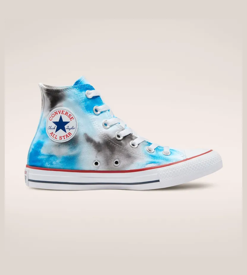 Converse Tie Dye Chuck Taylor All Star High Top Blue/light Blue/black (171729C)