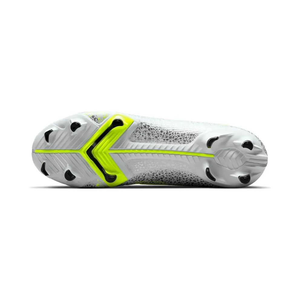Nike Mercurial Vapor 14 Academy FG MG “White / Metallic Silver / Volt / Black” (CU5691-107)