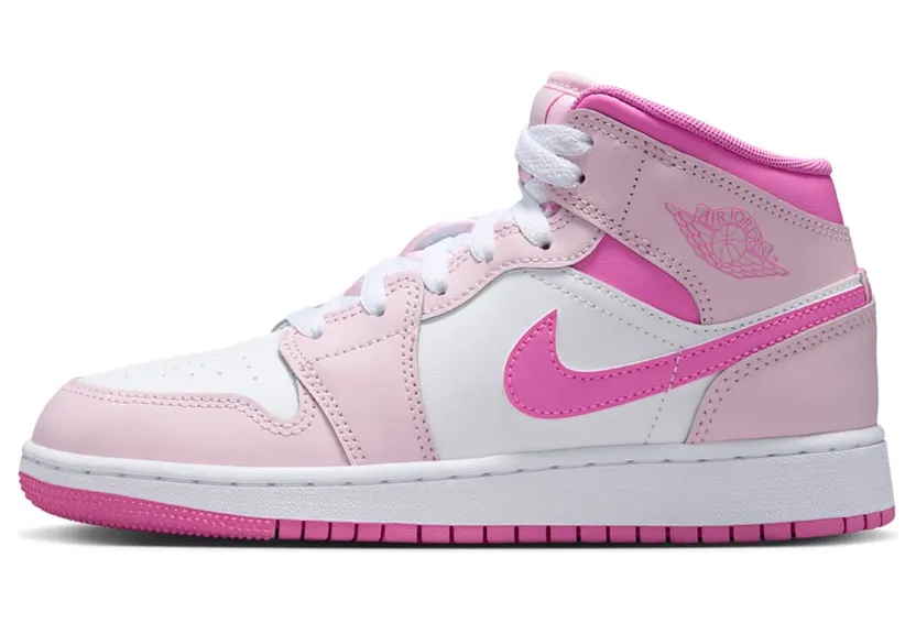 Nike Air Jordan 1 Mid “Pink Foam / China Rose / White” (DQ8423-601)