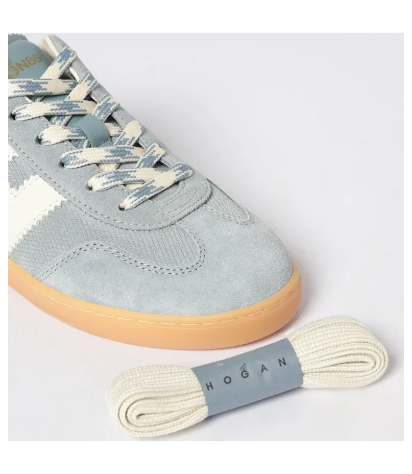 Hogan Cool Embossed Suede Sneakers Blue (HXW6470FB60UWX0RVL) (3)