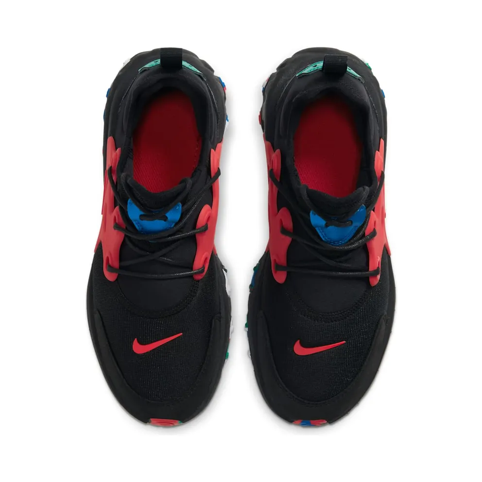 Nike React Presto Black Red Multicolor (GS) Black/University Red-Multi (CD8138-001)