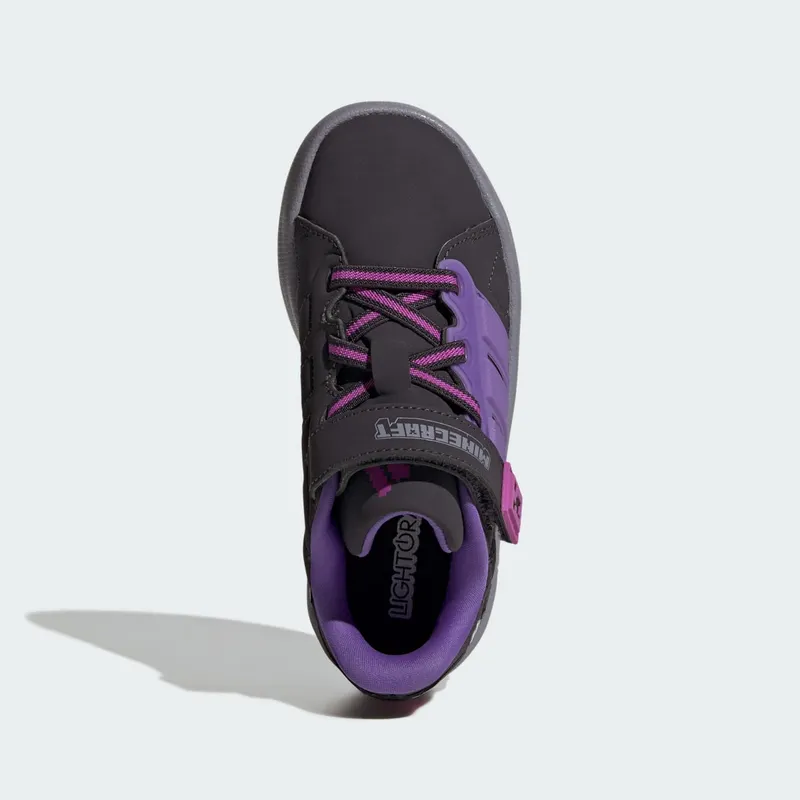 Adidas ADIDAS MINECRAFT LIGHTORAMA COURT Shoes KIDS Aurora Black / Purple Rush / Purple Burst (KI9113)