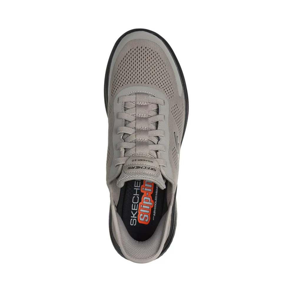 Skechers Slip-ins: Bounder 2.0 – Emerged Sneaker Taupe/Black