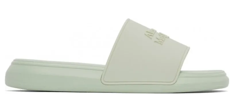 Alexander McQueen Logo Slides Green (663564W4QS03312)