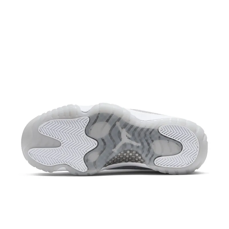 Air Jordan Womens Nike AJ XI 11 White Metallic Silver (2019) (AR0715-100)