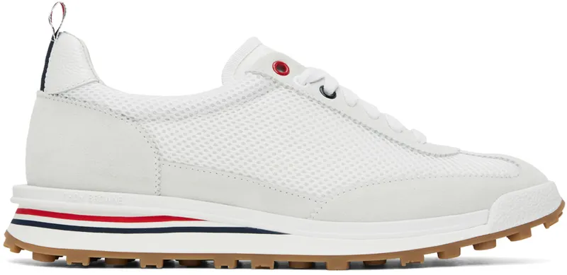 Thom Browne White Tech Runner Low Top Sneaker (MFD180A-03050)