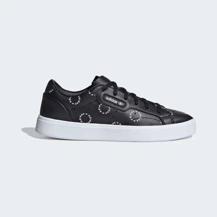 adidas Sleek Core Black / Cloud White / Semi Flash Red (FW2066)