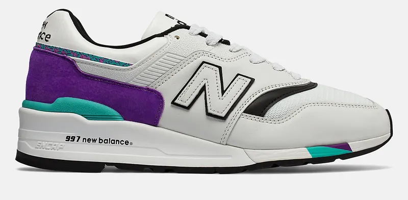 New Balance 997 White Purple Teal (M997WEA)
