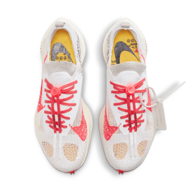 Nike Air Zoom Tempo NEXT% Flyknit Off White White Solar Red (CV0697-100)