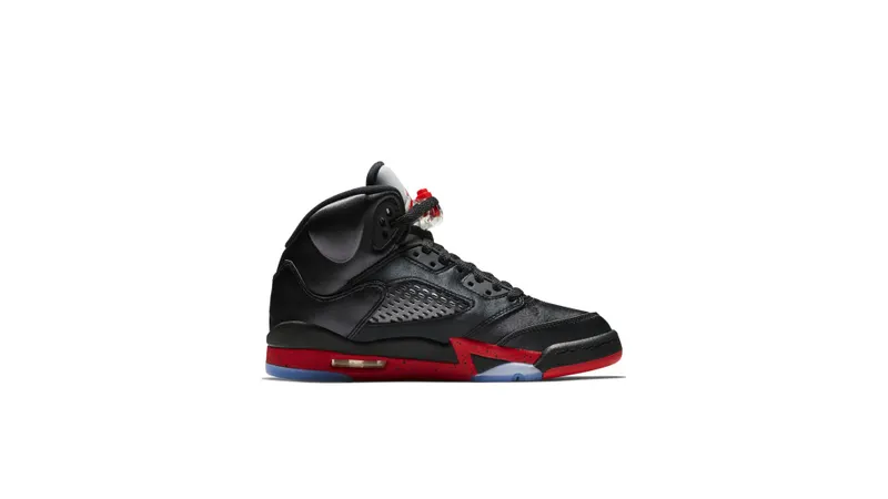 Jordan 5 Retro Satin Bred (GS) Black/University Red (440888-006)