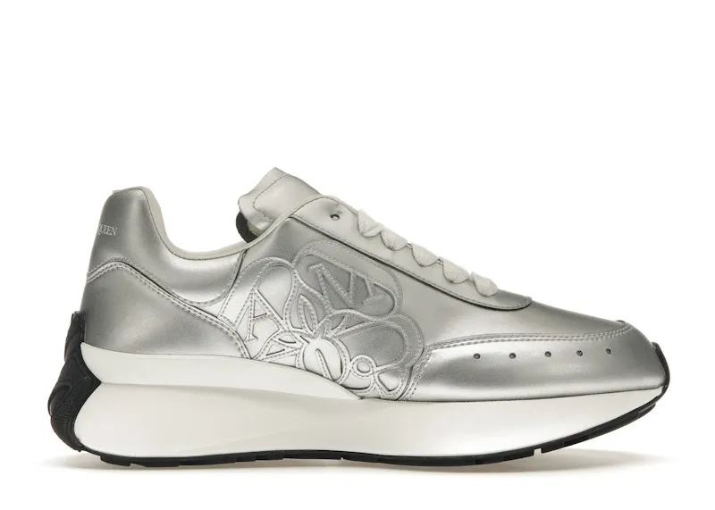 Alexander McQueen Sprint Runner Silver (711104 W4SL4 8462)