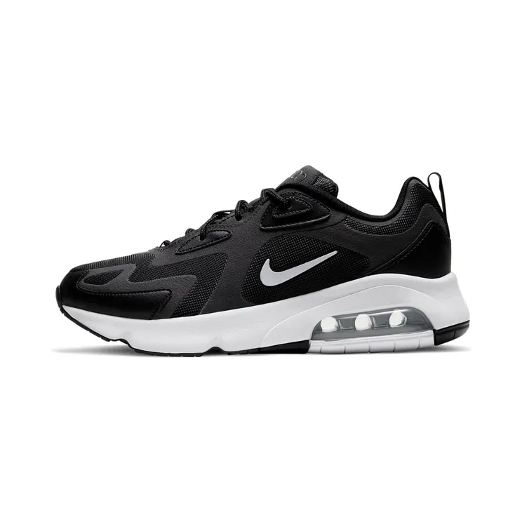 Nike Air Max 200 “Black / Off-Noir / Metallic Silver / White” (CI3865-001)