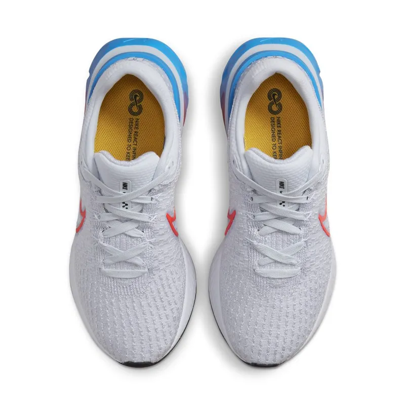 Nike React Infinity Run Flyknit 3 Road Running Grey (DV2178-001)