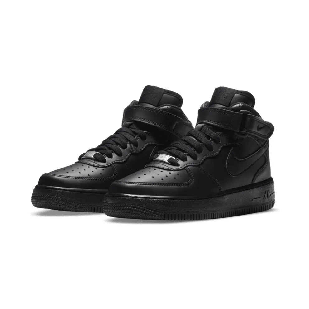 Nike Air Force 1 Mid Black 2014 (GS) Black/Black (314195-004)
