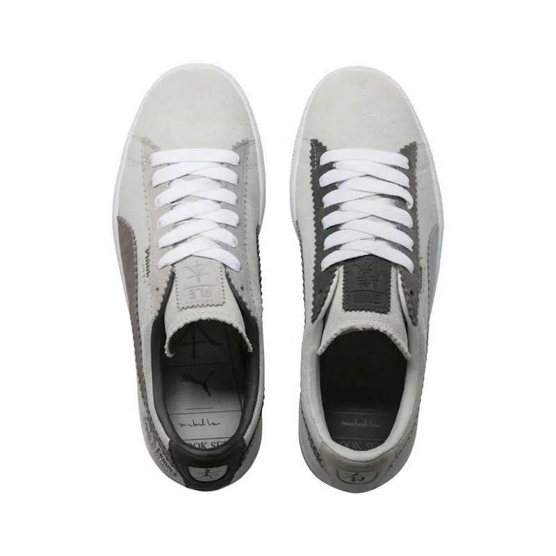 Puma Suede Michael Lau Puma White/Steel Gray (366313-01)