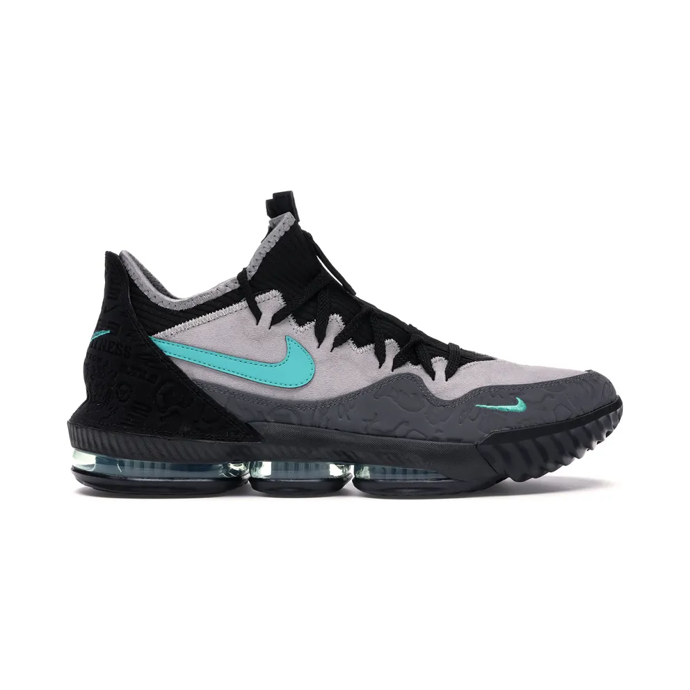 Nike LeBron 16 Low Atmos Clear Jade Wolf Grey/Clear Jade-Black (CD9471 003)