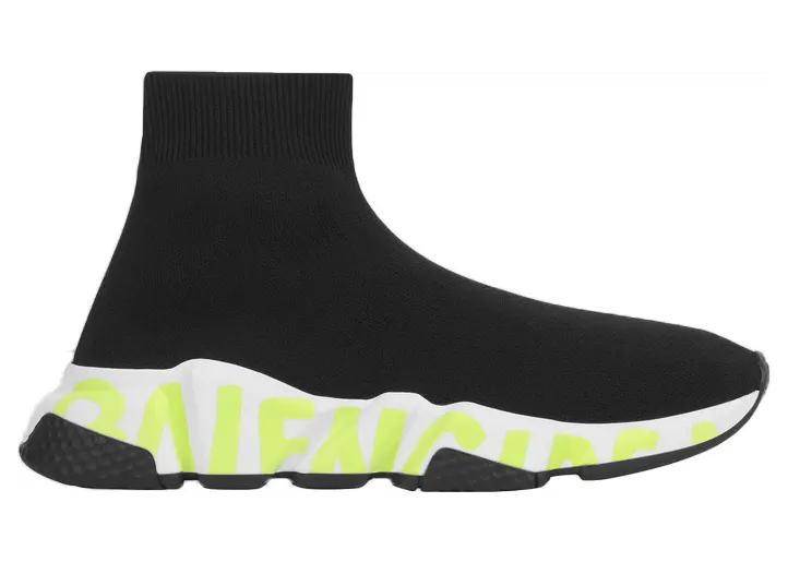 Balenciaga Graffiti Speed Black Fluo Green (W)